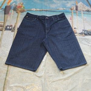 Sean John Heavy Duty Long Wide Leg Denim Shorts